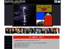 Tablet Screenshot of booksandwands.com